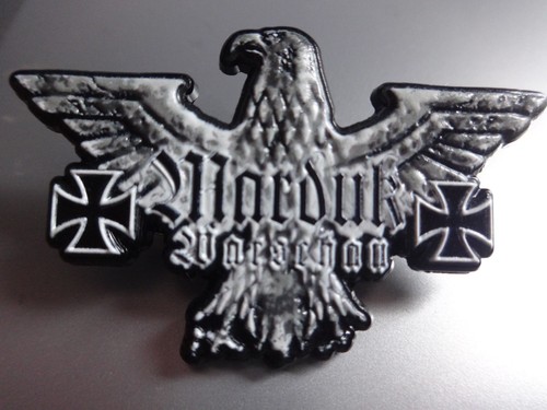 Marduk metal pin - metal, label
