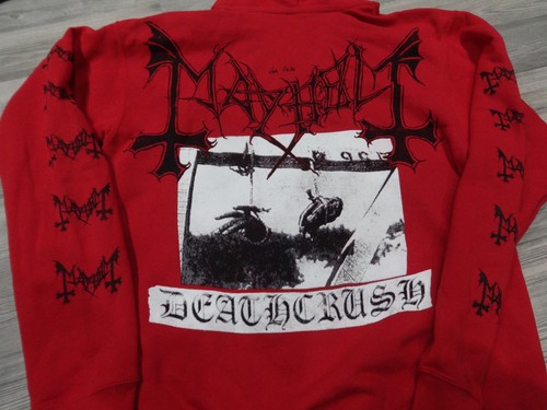 Mayhem zipper sweatshirt black - zipper,